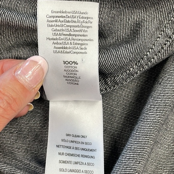 SOLD Mother Extra Roomie Frenchie Button Front Denim Shirt Jacket Jewel Thief M - Picture 11 of 15